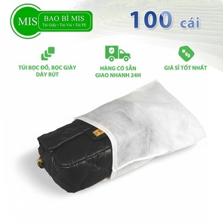  Túi vải không dệt có dây rút bọc giày chống bụi bẩn bọc đồ gia dụng thiết bị công nghiệp chống ẩm 