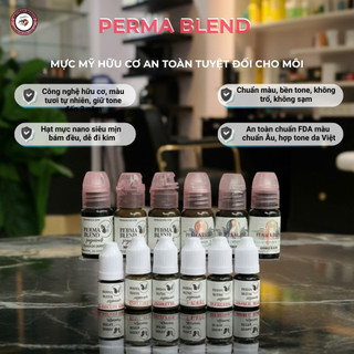 Mực Môi Phun Xăm Perma Blen Hữu Cơ Chính Hãng, Mực Phun Xăm Thẩm Mỹ Cao Cấp Chính Hãng