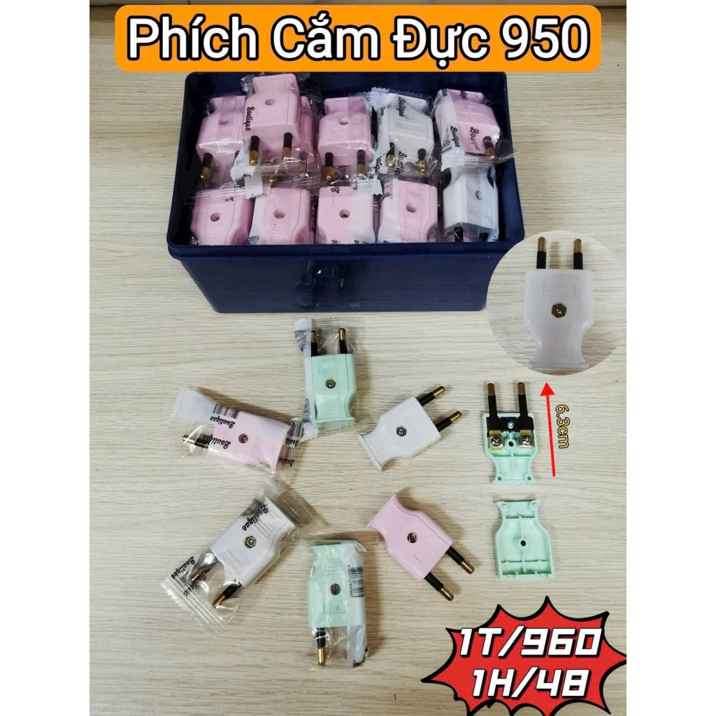 [ COMBO 5C ] Phích cắm điện Cái và Đực Thái Lan