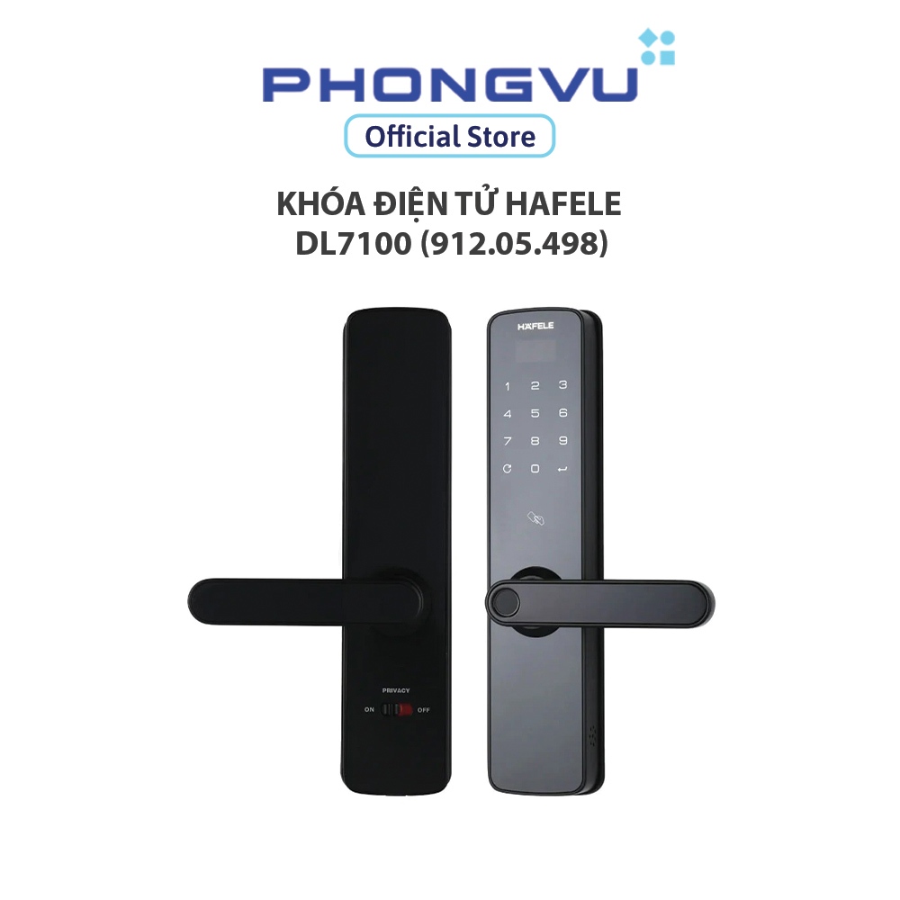 [Miễn Phí Lắp Đặt] Khóa điện tử Hafele DL7100 (912.05.498) - Bảo hành 24 tháng