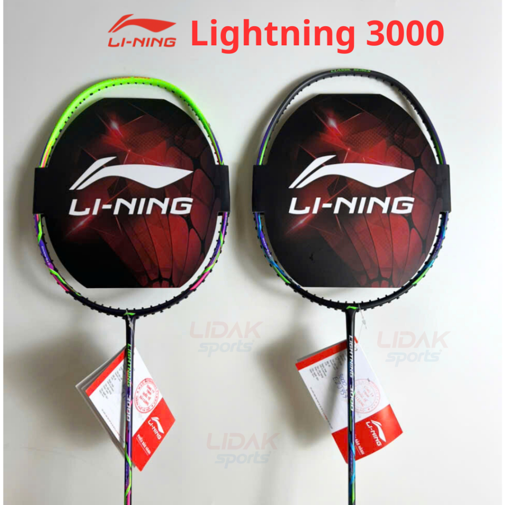 Vợt cầu lông Lining chính hãng Lightining 3000 AYPT463-465-3 bản quốc tế bảo hành 3 tháng căng sẵn l