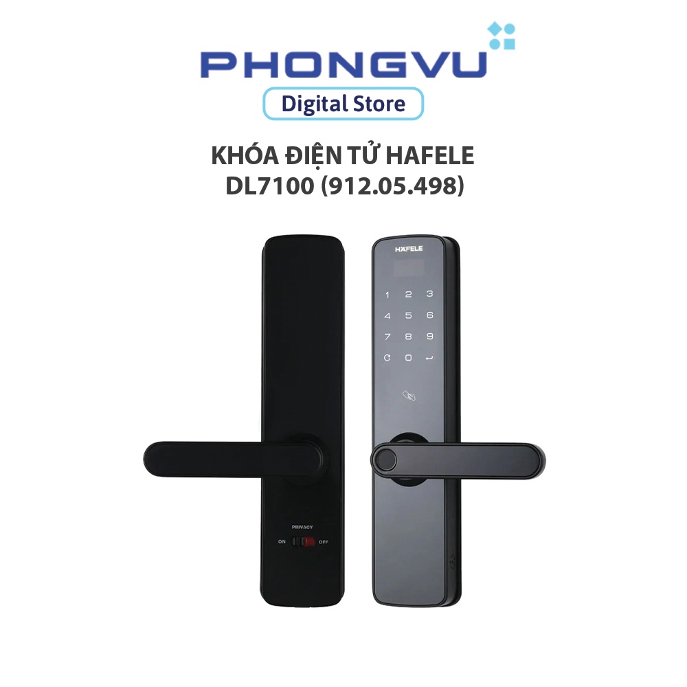 [Miễn Phí Lắp Đặt] Khóa điện tử Hafele DL7100 (912.05.498) - Bảo hành 24 tháng