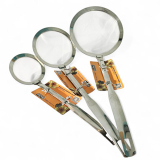  Vợt rây inox 304 sâu lòng cán dài vớt thức ăn đồ luộc đồ chiên cao cấp không gỉ đường kính 8cm 12cm 15cm 