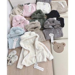  Áo khoác lông cho bé gái bé trai áo giữ nhiệt mùa thu đông ấm áp hàng U.NIQLO xuất dư 