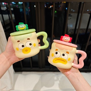  Ly Sứ Cốc Uống Nước Hình Chú Hề Ngộ Nghĩnh - Kèm Muỗng và Hộp Quà Tặng- Phù Hợp Làm Quà Tặng 
