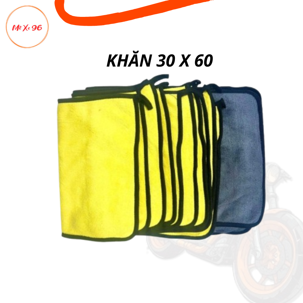 KHĂN DÀYKhăn lau xe chuyên dụng ô tô lau bếp lau kính Microfiber siêu thấm không bị sơ rối 2 lớp 884