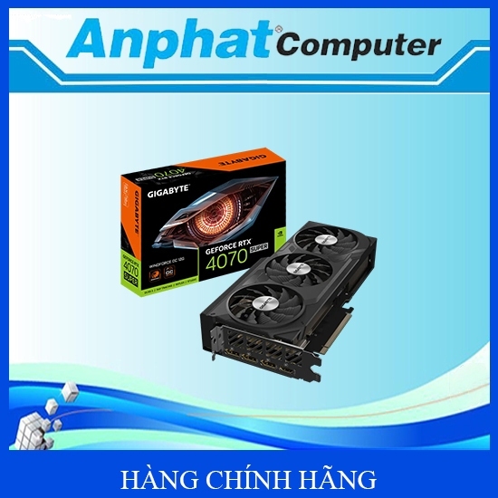 Card màn hình VGA Gigabyte GeForce RTX 4070 SUPER WINDFORCE OC 12G (N407SWF3OC-12GD) - Hàng Chính Hã