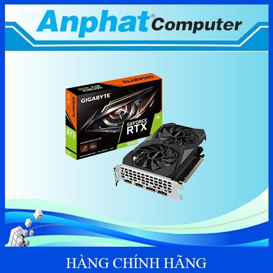 Card màn hình VGA Gigabyte GTX 3050 Windforce OC 6GB ( N3050WF2OC -6GD) - Hàng Chính Hãng