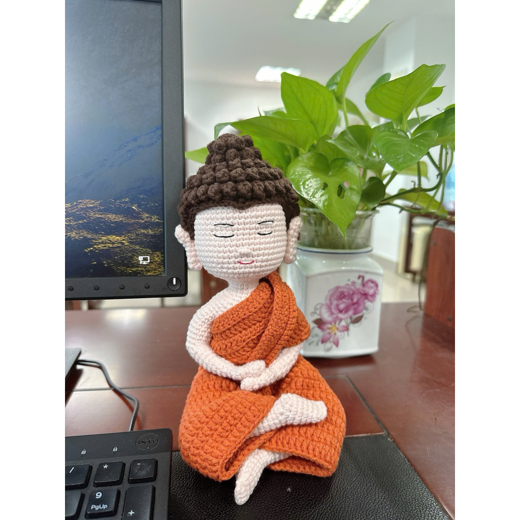 Phật Thích Ca móc len milk cotton 125g