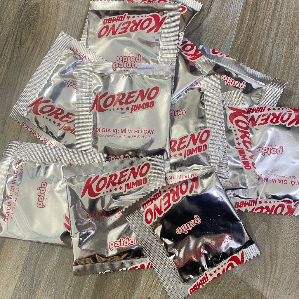COMBO 10 gói Gia vị mì lẩu Koreno jumbo Bò và kim chi