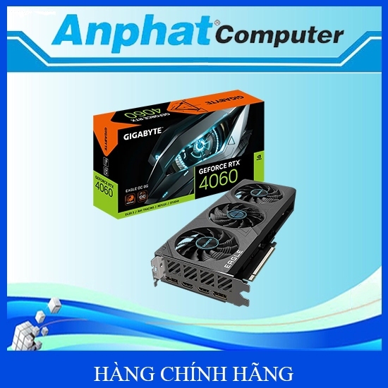 Card màn hình VGA Gigabyte GeForce RTX 4060 EAGLE OC 8GB GDDR6 (N4060EAGLE OC-8GD) - Hàng Chính Hãng