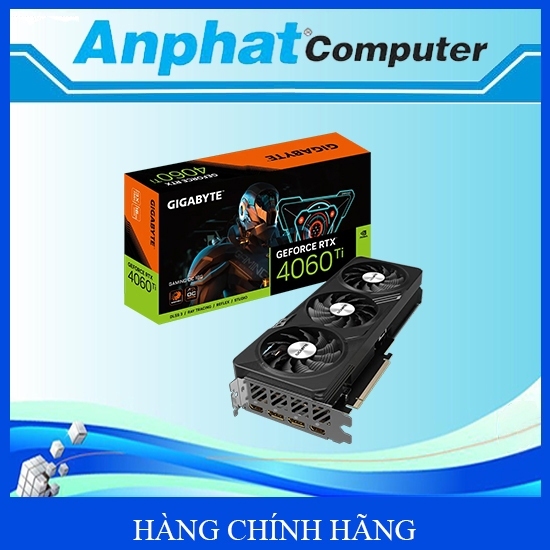 Card màn hình  VGA Gigabyte RTX 4060 Ti GAMING OC 16GB (N406TGAMING OC-16GD) - Hàng Chính Hãng