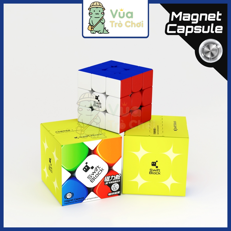Rubik Gan Swift Block 355S 3x3 Rubic Gan Budget Cube Có Nam Châm Khoan Lỗ Stickerless Đồ Chơi Trí Tu