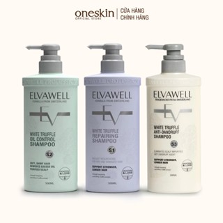 Dầu Gội Xả Phục Hồi Suôn Mượt Giảm Gàu Rụng ELVAWELL 500ML - 1000ML 