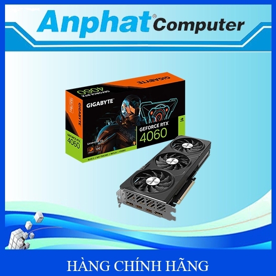 Card màn hình VGA Gigabyte GeForce RTX 4060 GAMING OC 8GB (N4060GAMING OC-8GD) - Hàng Chính Hãng