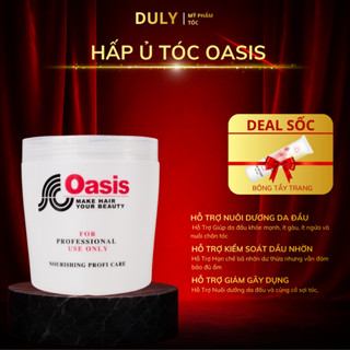  Kem hấp ủ xả tóc OASIS Boya 1000ml hàng nội địa trung chăm sóc tóc mềm mượt phục hồi tự nhiên 