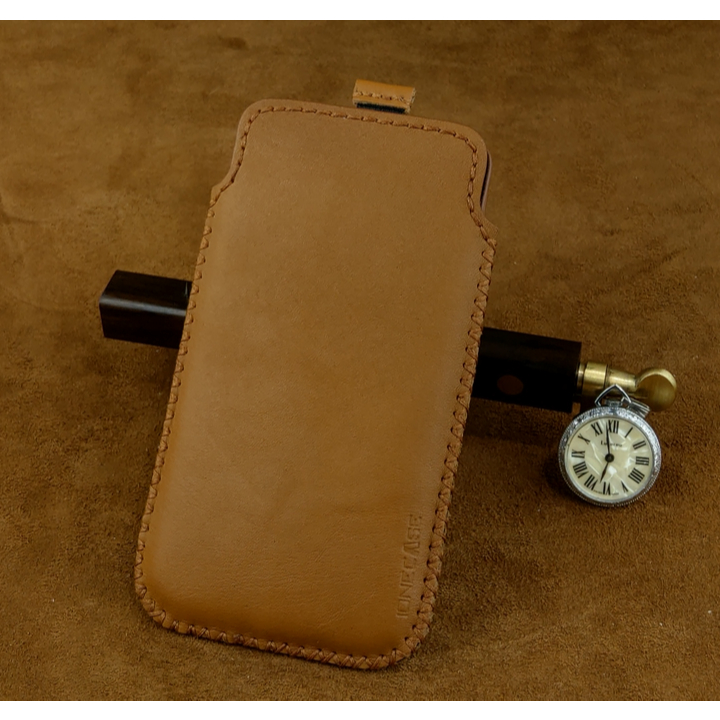 Bao da dây rút Samsung Z Fold7 da bò thật may thủ công