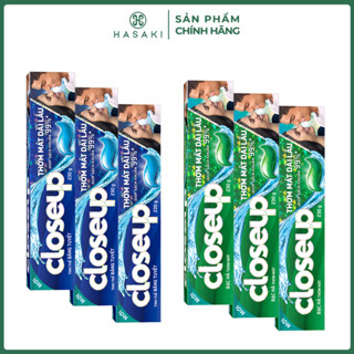  Combo 3 Kem Đánh Răng Closeup Tinh Thể Băng Tuyết  Và Bạc Hà Thơm Mát 230g Hasaki Chính Hãng 