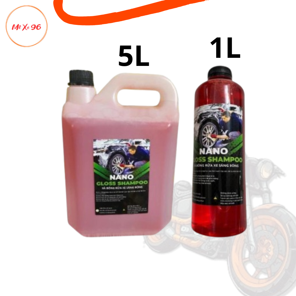 Nước rửa xe bọt tuyết NANO FOAM hương dâu (tùy chọn dung tích), Xà bông rửa ô tô, xe máy có chạm