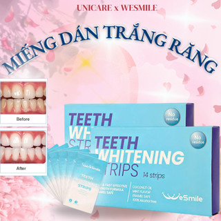  Miếng dán trắng răng cao cấp WESMILE IVISMILE trắng sáng răng cấp tốc an toàn không bào mòn tại nhà 