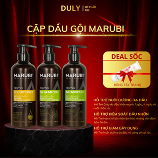  Cặp Gội Xả Gừng Bưởi Marubi 750ML Giảm Gãy Rụng Kiềm Dầu và Loại Bỏ Gàu 