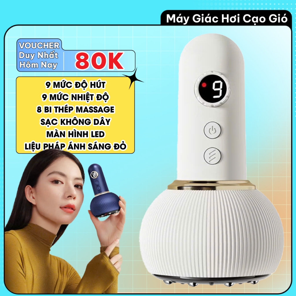  Máy massage giác hơi Máy cạo gió Lokykin phiên bản 2026 không dùng lửa giác hơi cạo gió an toàn thư giãn giảm đau 