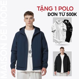  Áo khoác gió Maison De Mode vải xi trượt nước nhẹ phù hợp cho cả nam và nữ 