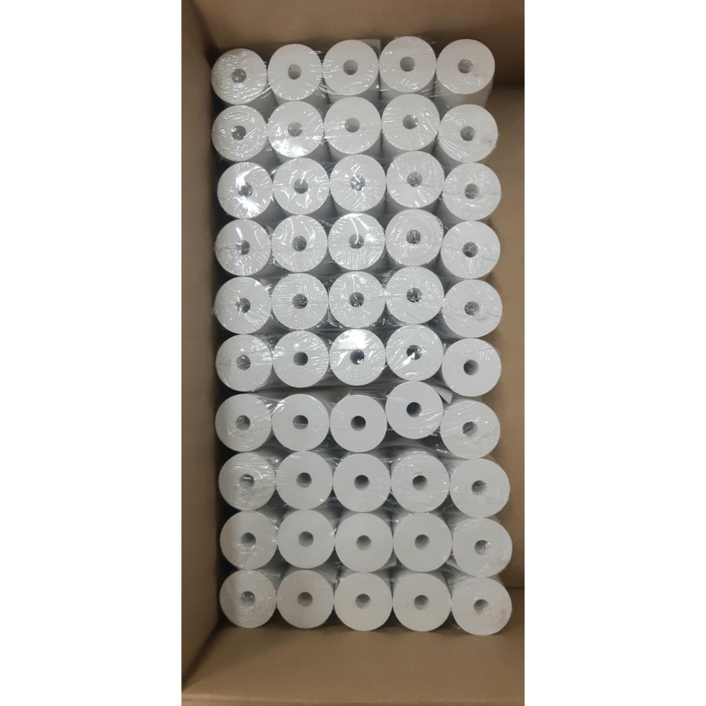 Combo 50 Cuộn 57x30 giấy in Bill nhiệt, in hóa đơn dành cho dòng máy in  PT210 , PT210L , MP ,TNS-P1