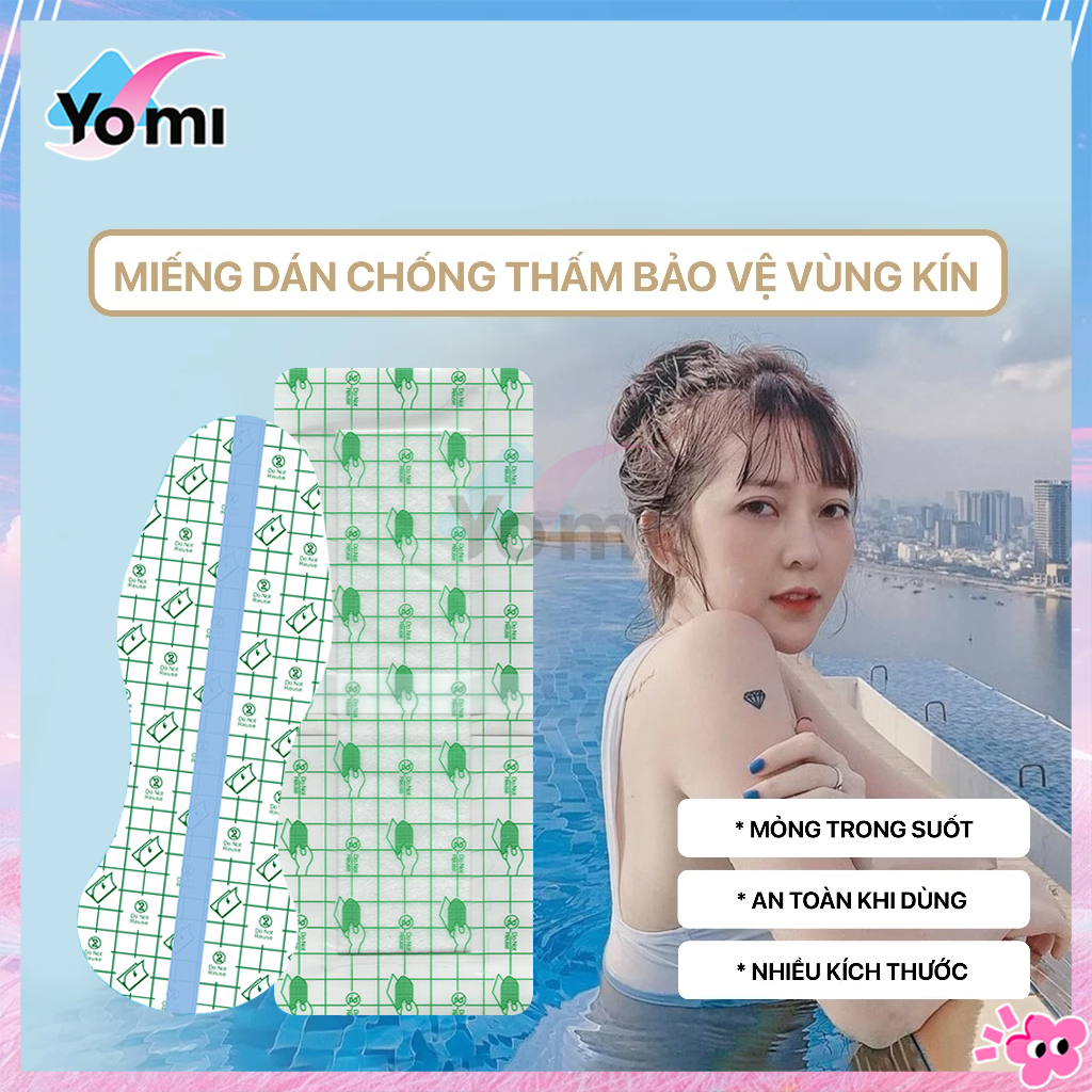 Miếng dán PU bảo vệ khi bơi dùng 1 lần chống nước bảo vệ vùng kín