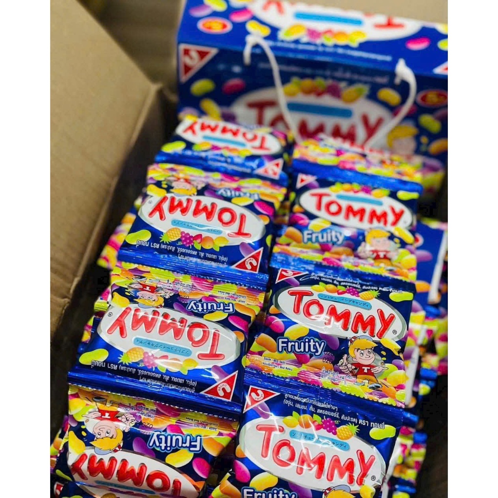 kẹo dẻo hương trái cây Tommy Thái Lan 76k/ dây 12 gói