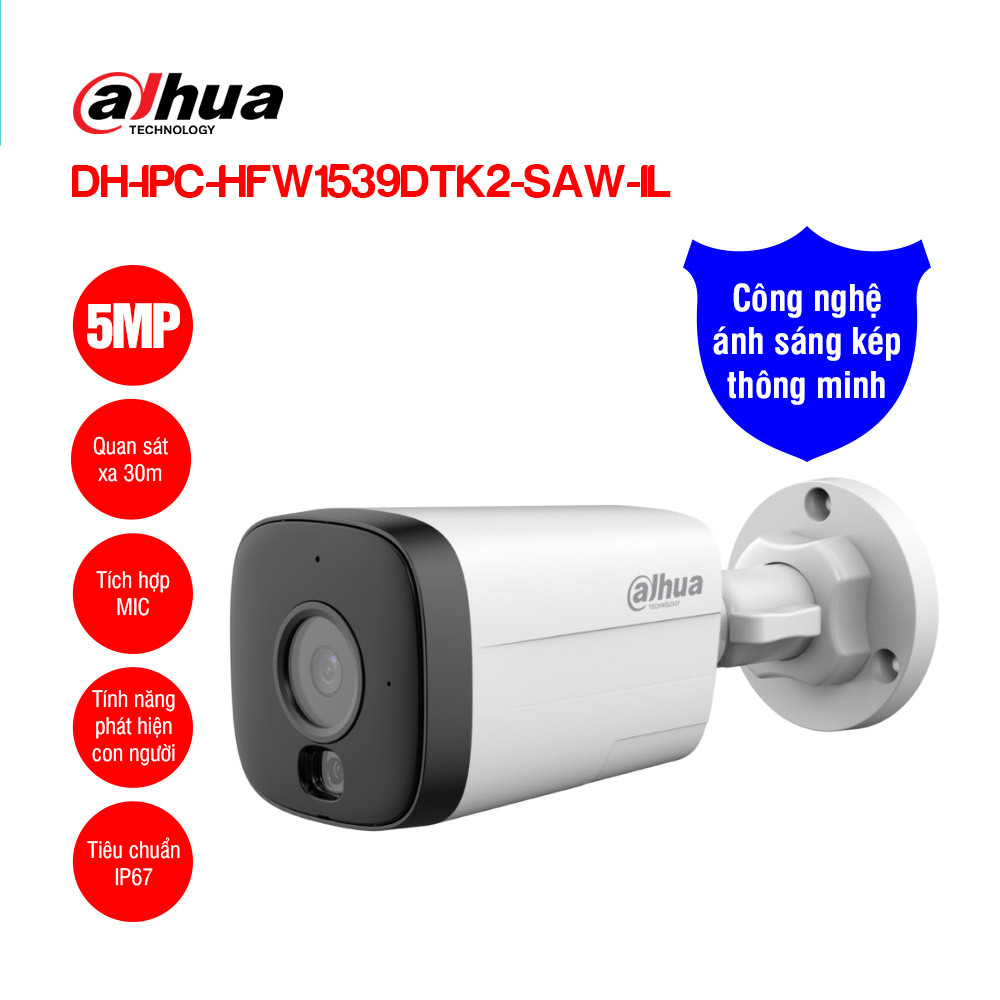 Camera Wifi 5MP Dahua DH-IPC-HFW1539DTK2