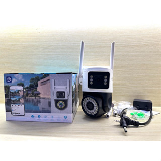  Camera Yoosee ngoài trời Xoay 2 mắt kép quay 360 độ siêu nét góc rộng chịu nắng mưa có màu ban đêm 