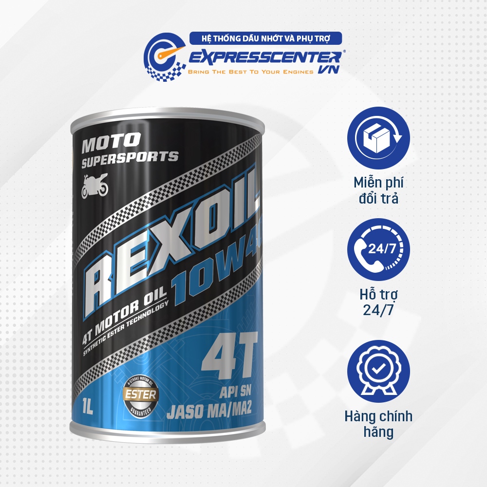 Dầu Nhớt Xe Số RexOil Moto Supersport 10w40 1L