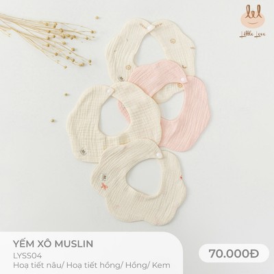 Yếm xô muslin dành cho bé Lil Little Love (LYSS04)