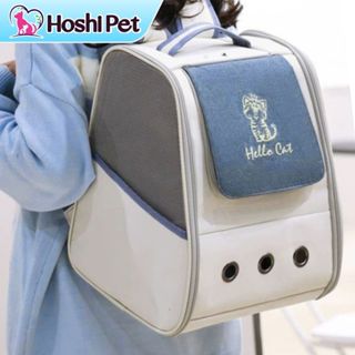  Balo cho mèo chó thú cưng size lớn HelloCat Hoshi Pet BL13 có rèm che chống nắng 