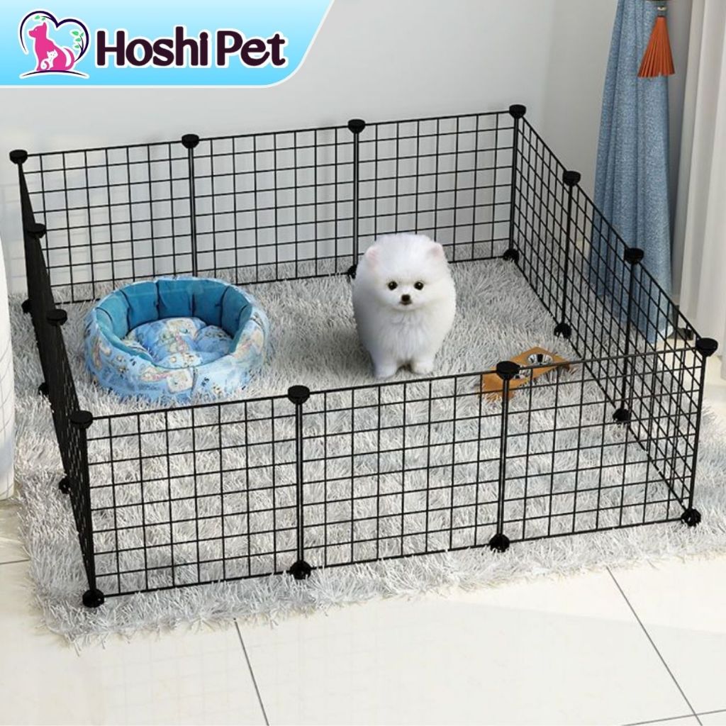 Chuồng quây thú cưng chó mèo nắp ghép từ miếng lưới ghép chuồng đa năng - Hoshi Pet