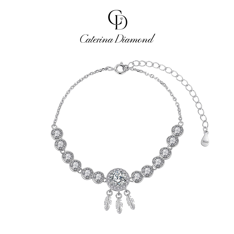 Vòng tay Kim Cương Moissanite Caterina Diamond Dreamcatcher Moissanite Bracelet DB017