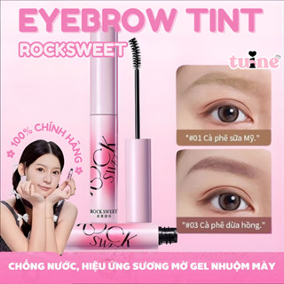   HOẢ TỐC  Mascara Chuốt Mày Eyebrow Tint Rock Sweet - Chải Không Lem Chống Nước Lên Đều Màu Tự Nhiên Bền Màu 
