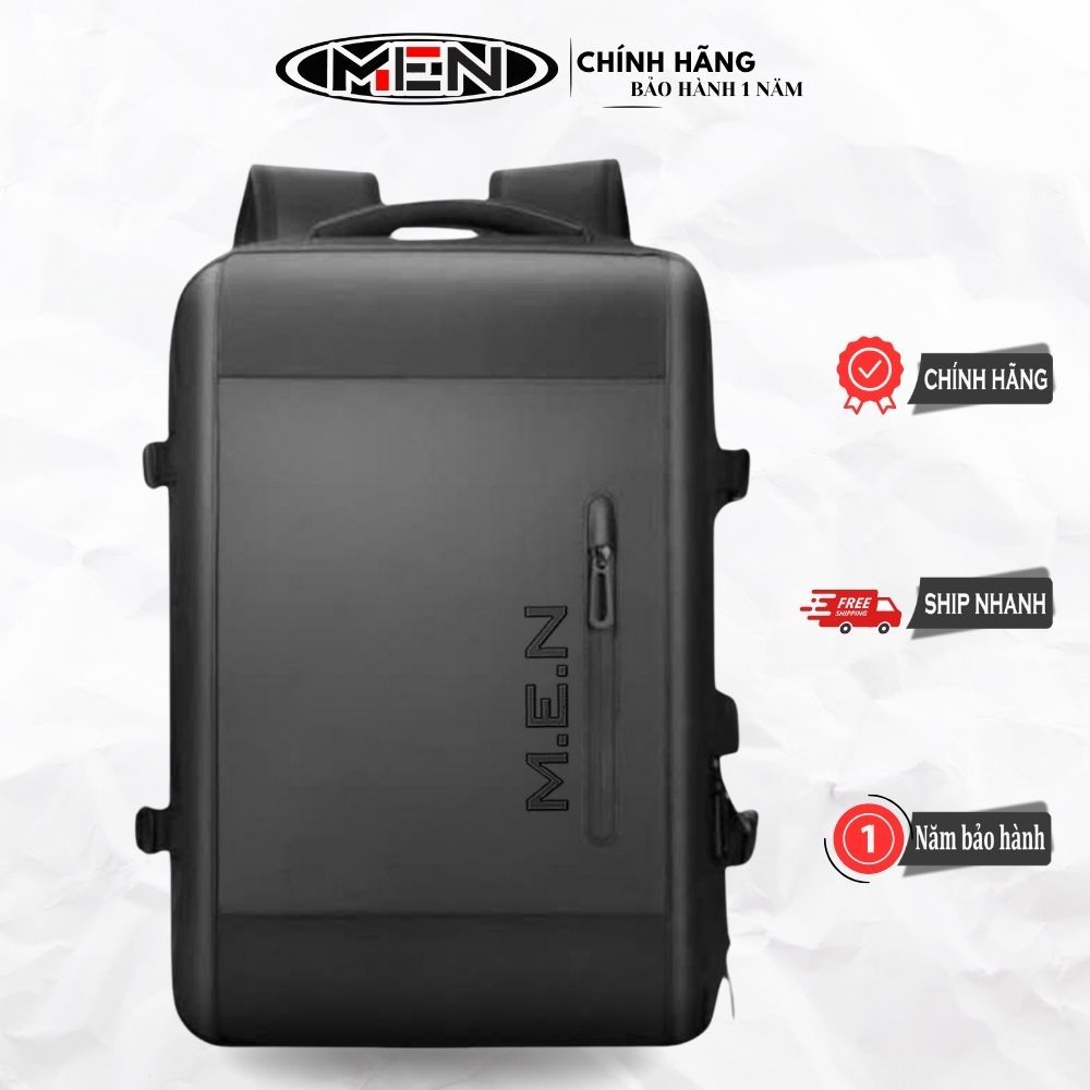 Balo phượt laptop17 inch đa năng có sạt USB công nghệ mới M.E.N OLES Full đen