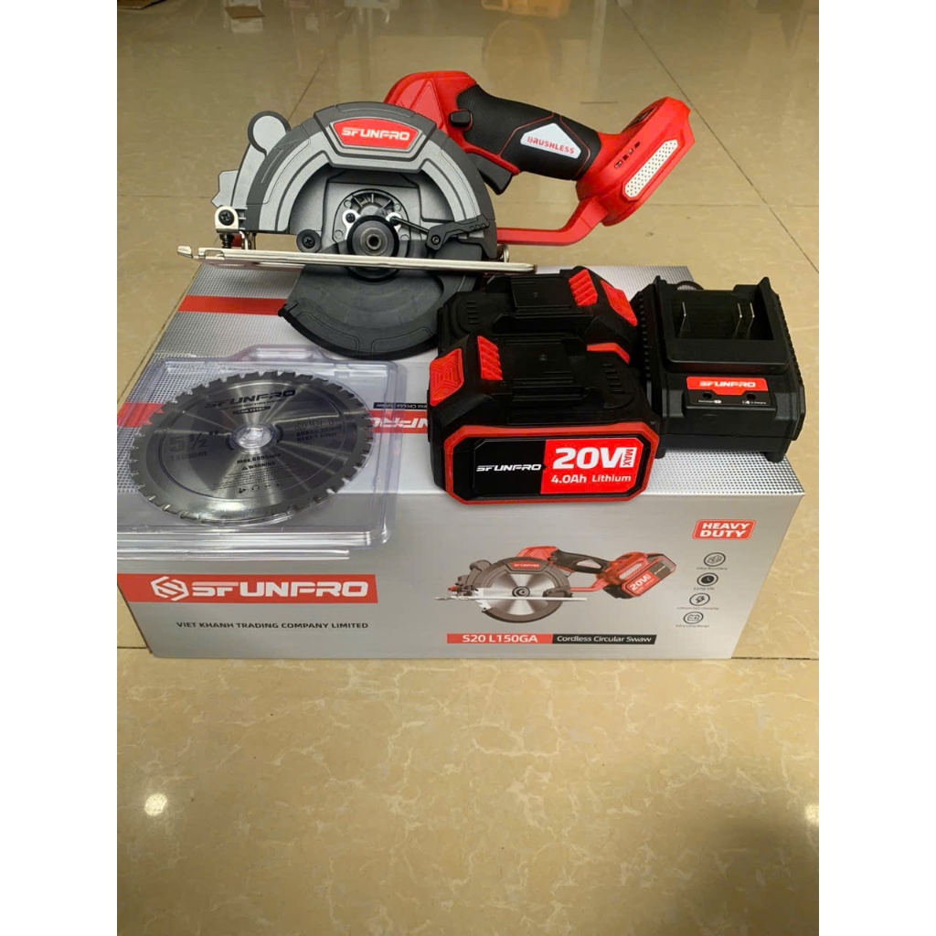 Máy cưa gỗ chạy pin 20V Sfunpro S20L150GA (chưa kèm pin sạc )