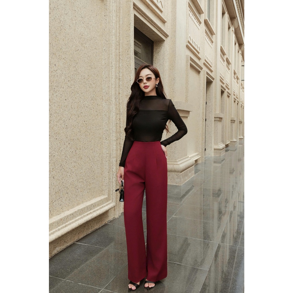 Quần Ống Rộng 𝐂𝐂𝐇𝐀𝐓 Cạp Cao Dáng Đứng Chất Tuytsi Cao Cấp 13QDS2015DT | BigBuy360 - bigbuy360.vn