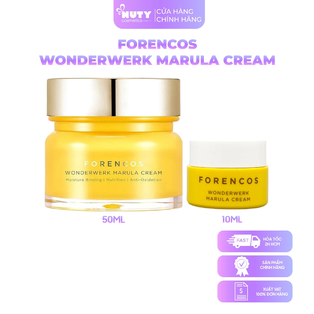 Kem Dưỡng Forencos Dầu Marula Dưỡng Sáng Da Ban Đêm Wonderwerk Marula Cream