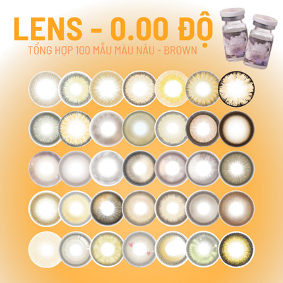 [Tổng hợp] Lens màu nâu - brown 0 độ thương hiệu Luna Eyes