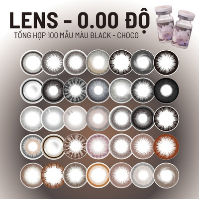 [Tổng hợp] Lens màu Black & Choco 0 độ thương hiệu Luna Eyes