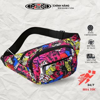 Túi đeo hông đeo trước ngực Nhiều ngăn sắc màu mới M.E.N { HOT TREND}
