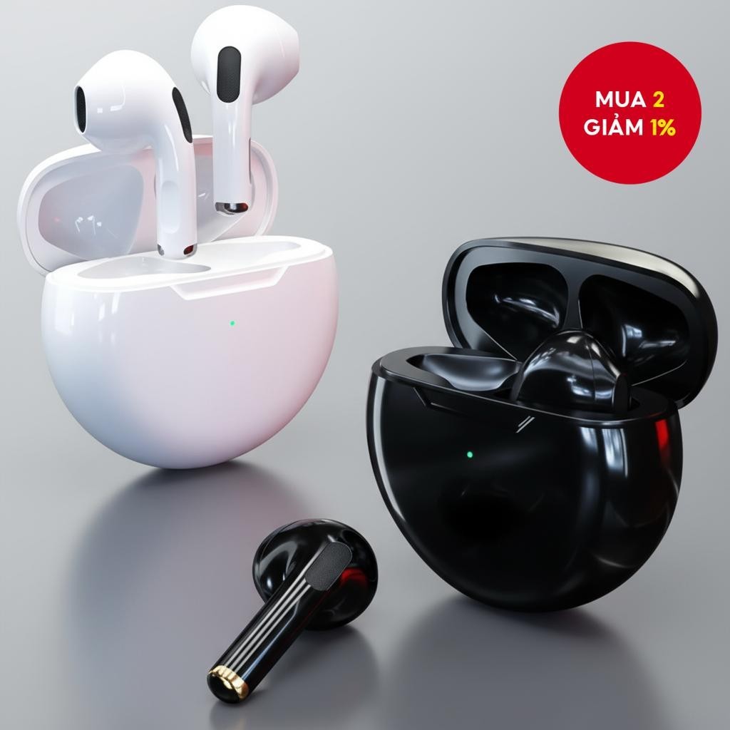 (Wholesale) pro6, tai nghe Bluetooth không dây, không thấm nước, giảm tiếng ồn, tai nghe thể thao