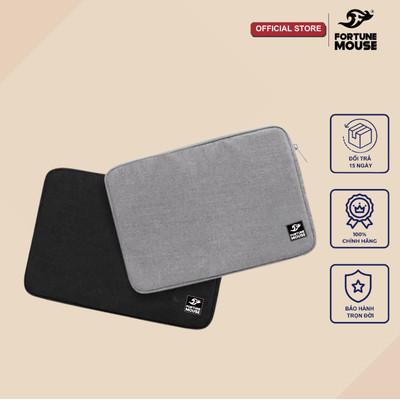 TÚI CHỐNG SỐC LAPTOP FORTUNE MOUSE 14INCH VÀ 15,6INCH CS30  (ĐEN - XÁM)