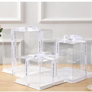 10  CÁI  Hộp đựng quà trong suốt nhựa Mica, đựng bánh, quà tặng các dịp lễ, Tết. HỘP GIFT TRONG SUỐT-10 CÁI