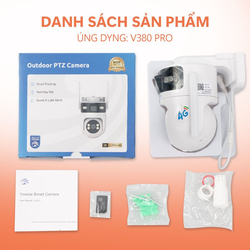 Aegis Home Store 4G SIM  camera wifi ban đêm yoosee camera camera ngoài trời webcam camera yoosee 2 mắt | BigBuy360 - bigbuy360.vn