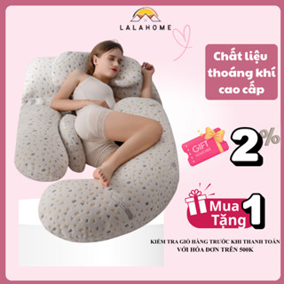 Gối bầu Coolmax cao cấp vải thoáng mát, Gối ôm bà bầu đa năng hỗ trợ giảm đau lưng nâng đỡ bụng giúp mẹ bầu ngủ ngon